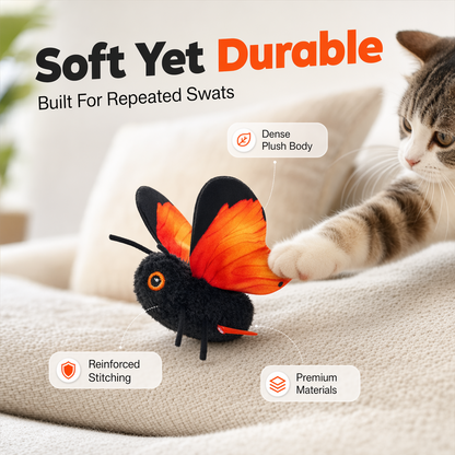Smart Sensing Automatic Flapping Butterfly Cat Toy