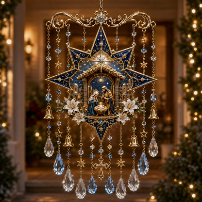 🎁 51% OFF — Sparkling Crystal Christmas Wind Chime | Magical Holiday Decor