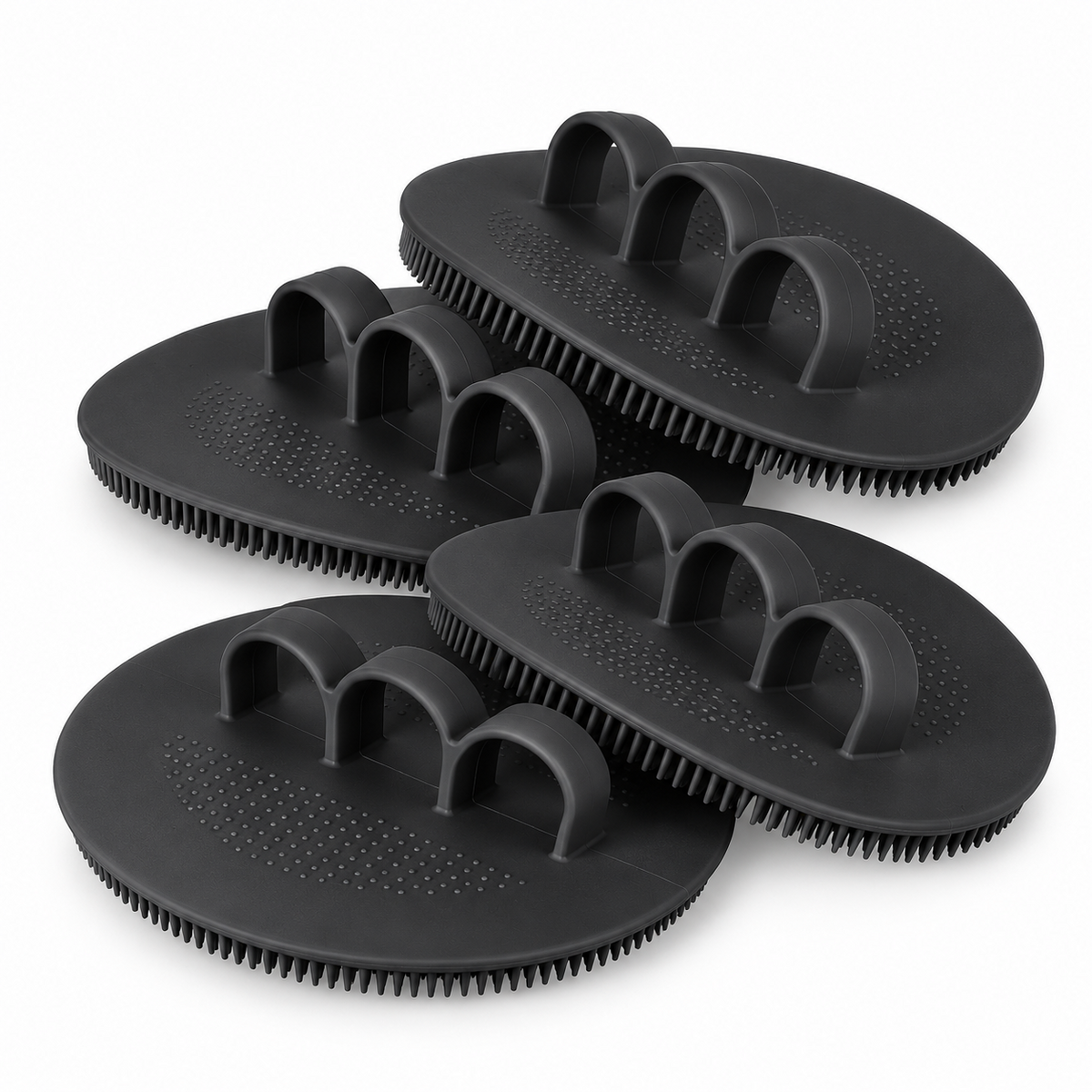 Soft Silicone Shower Scrubber – 4 Pack