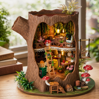 Fairytale Tree House DIY Miniature House