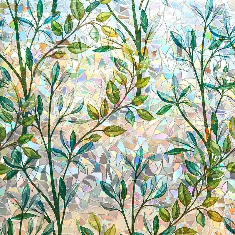 Floral Static Cling Window Film – No Glue, Added Privacy & Cut-to-Fit