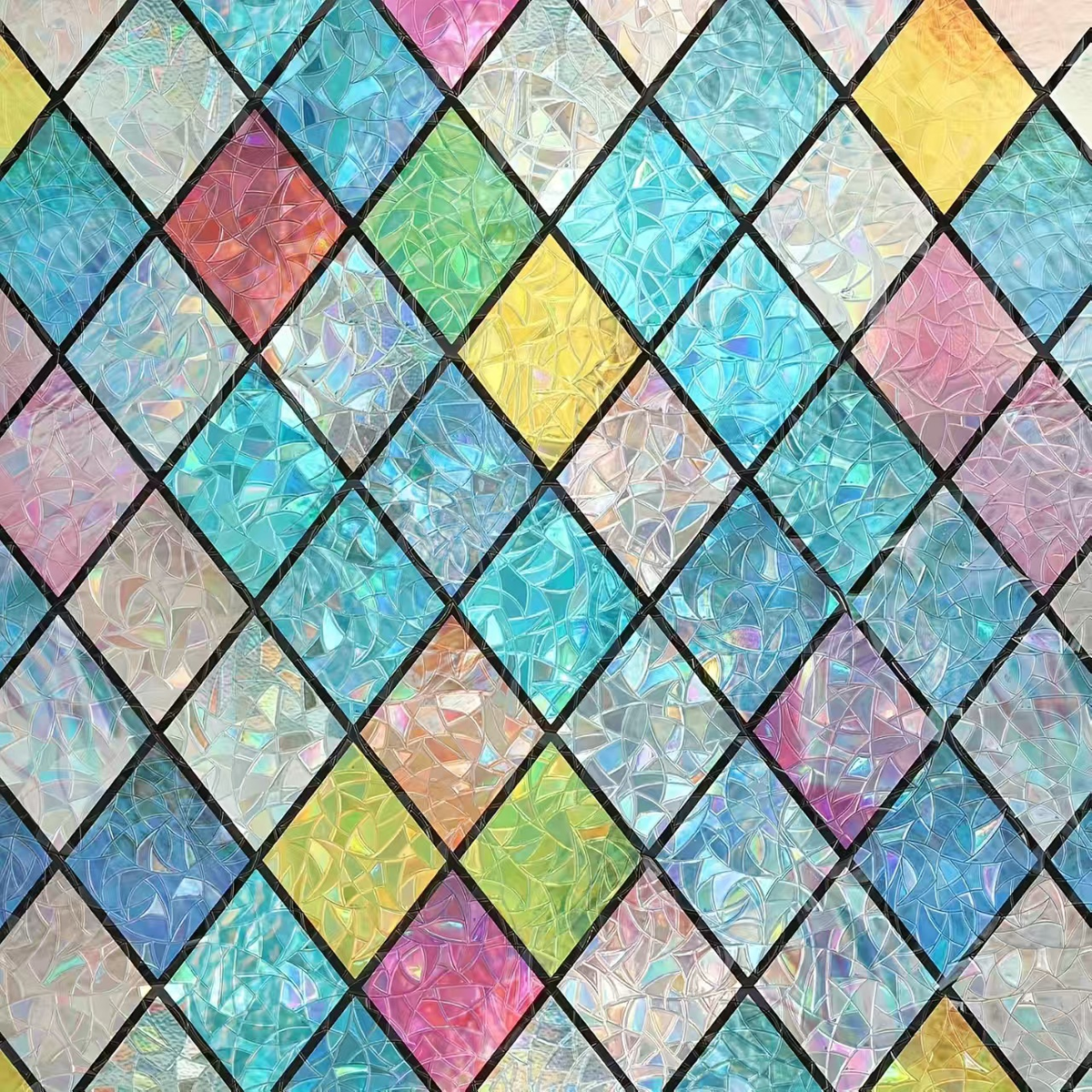 Floral Static Cling Window Film – No Glue, Added Privacy & Cut-to-Fit