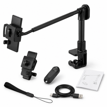 Hands-Free E-Reader Holder + Remote Page Turner