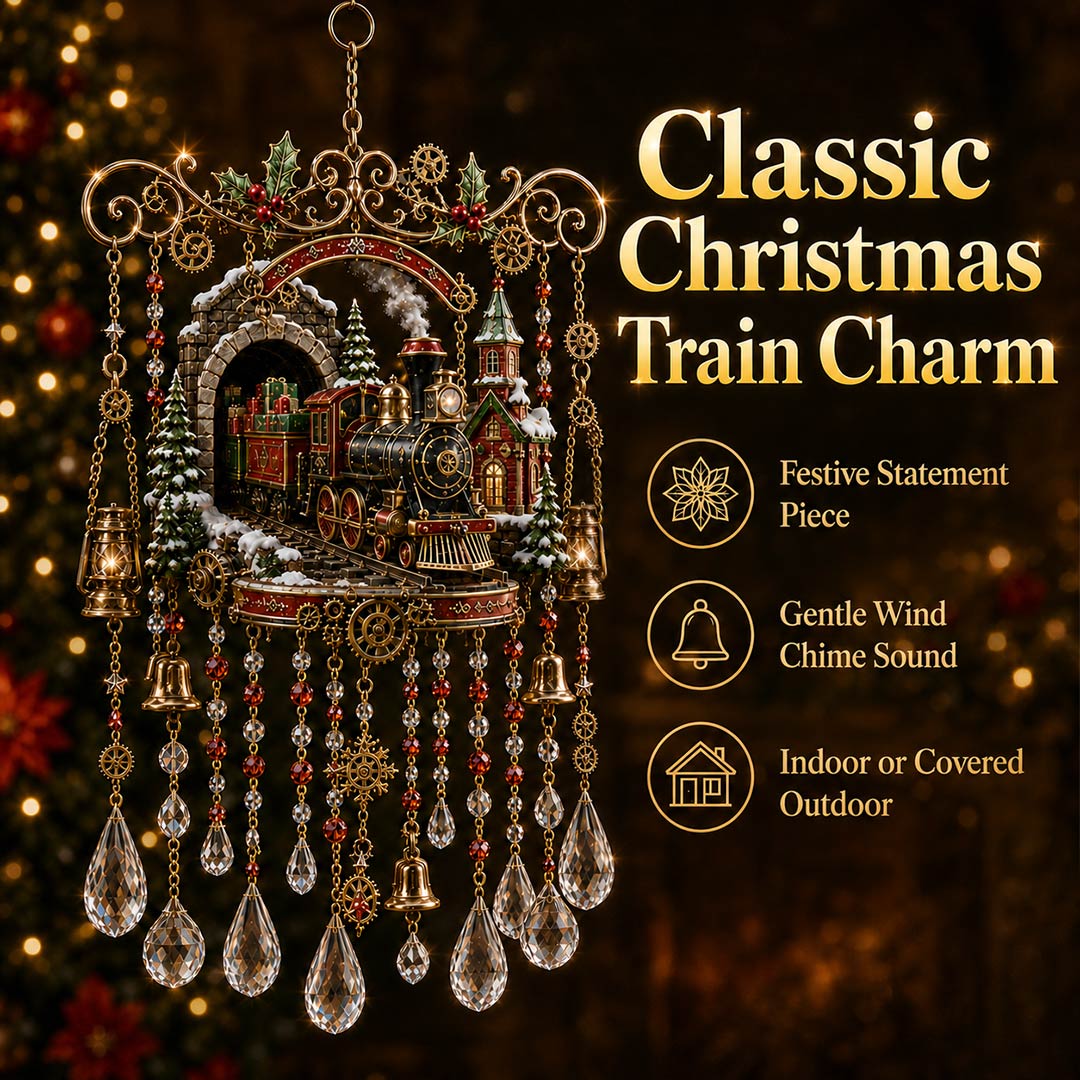 🎁 51% OFF — Sparkling Crystal Christmas Wind Chime | Magical Holiday Decor