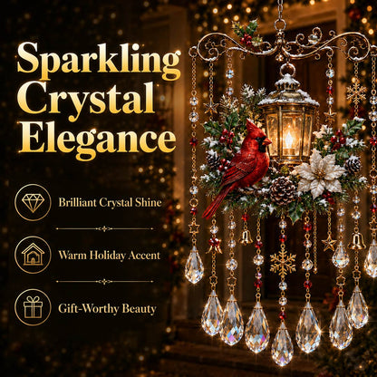 🎁 51% OFF — Sparkling Crystal Christmas Wind Chime | Magical Holiday Decor