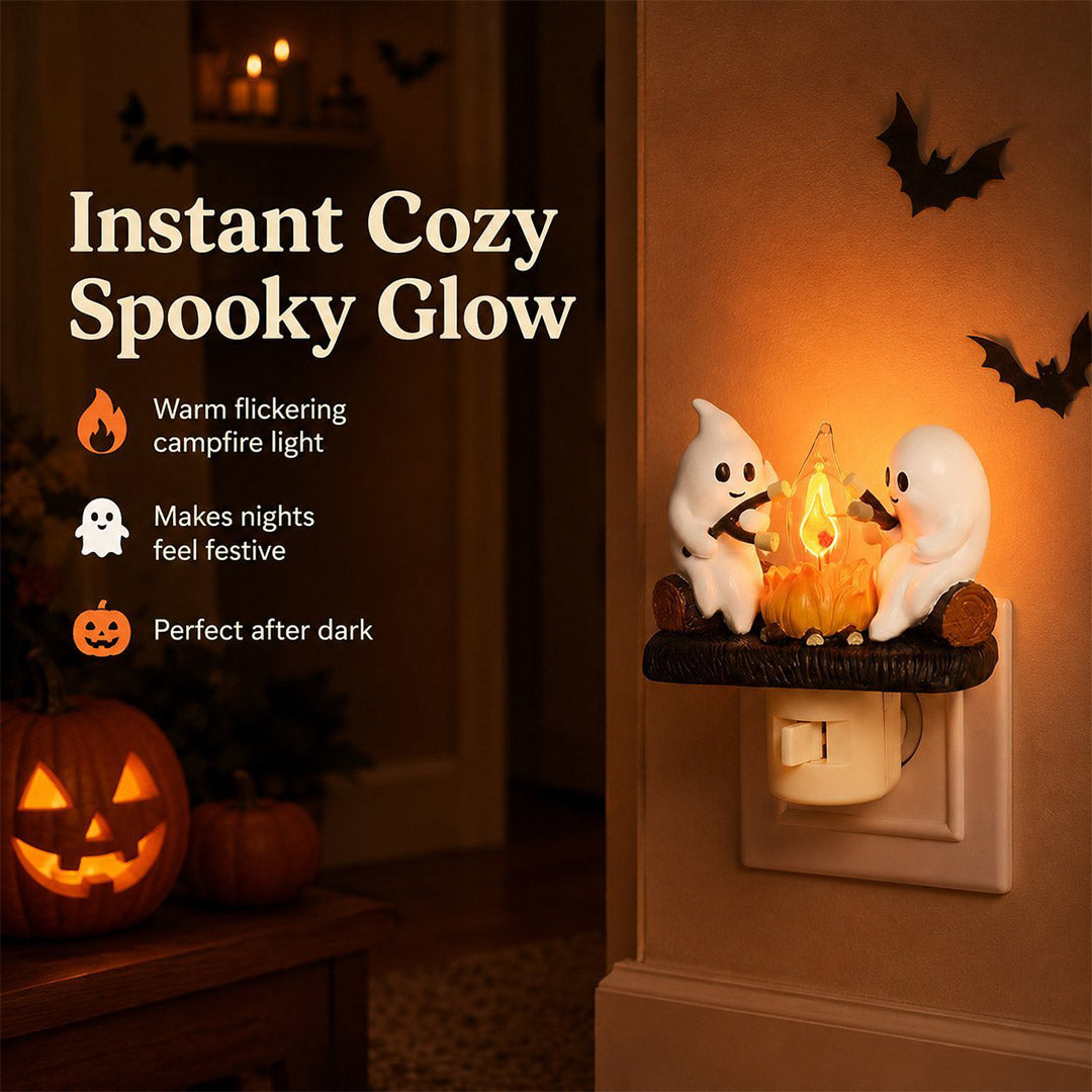 Flickering Ghost Campfire Night Light