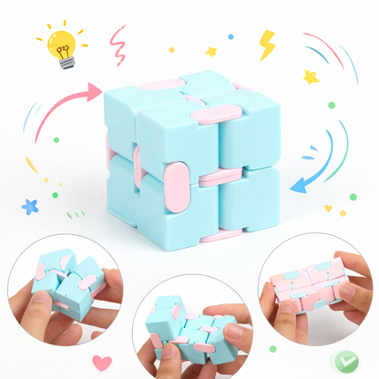 The Infinite Fold: A Minimalist Kinetic Cube for Deep Focus