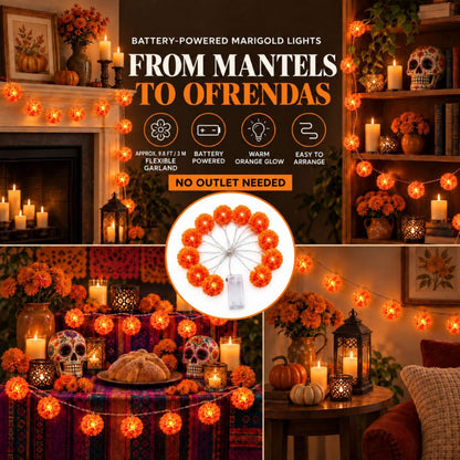 Marigold LED Ofrenda & Memorial Lights