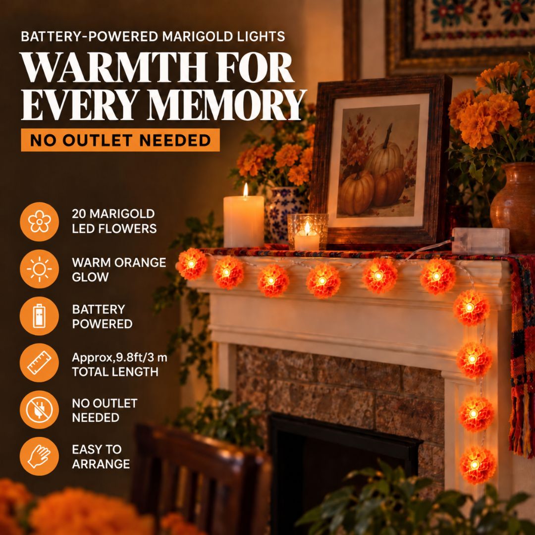Marigold LED Ofrenda & Memorial Lights