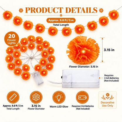 Marigold LED Ofrenda & Memorial Lights